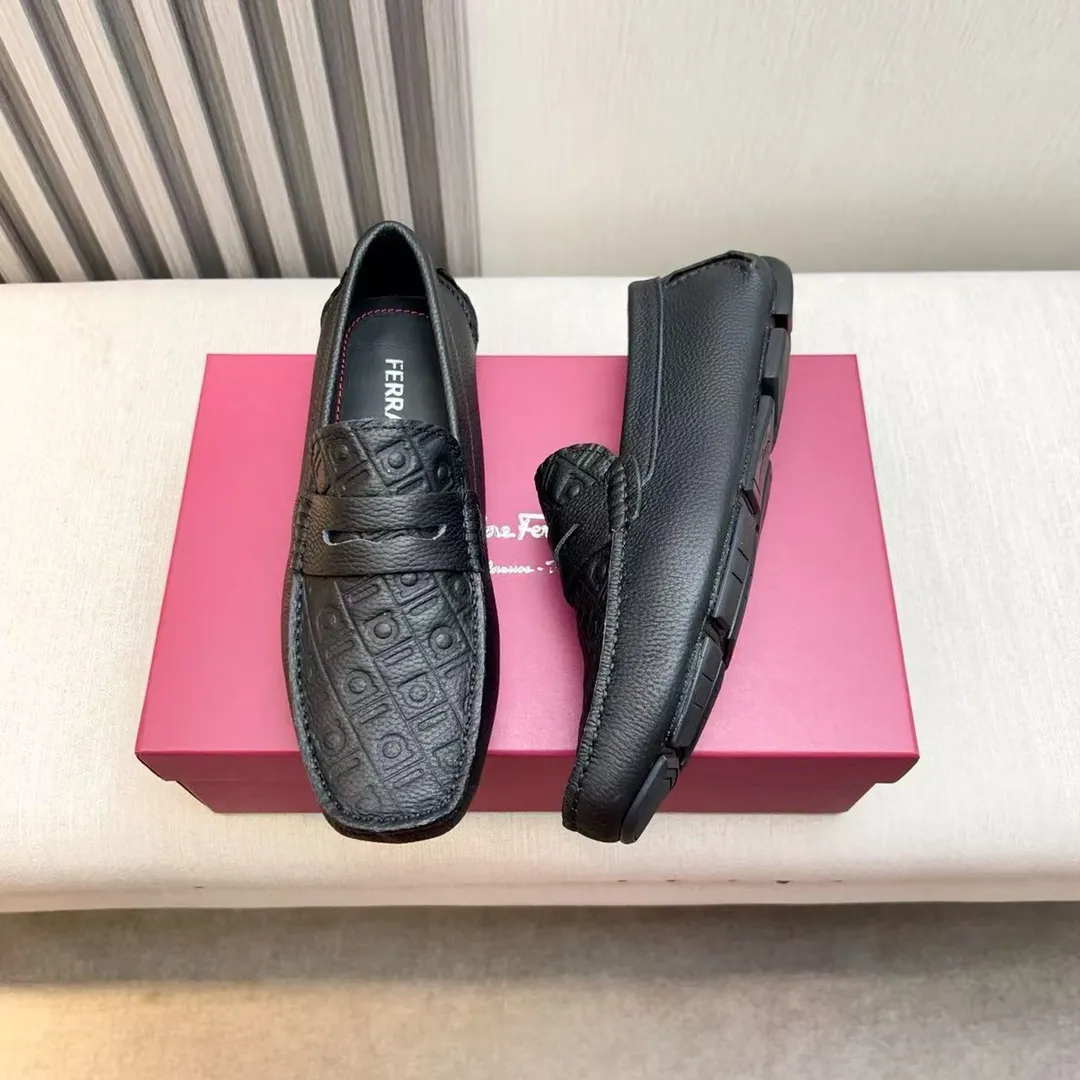 Men's men's shoes 💰620 Ferragamo new high-end quality 🔥 imported lychee pattern ➕ cowhide lining size 38-45